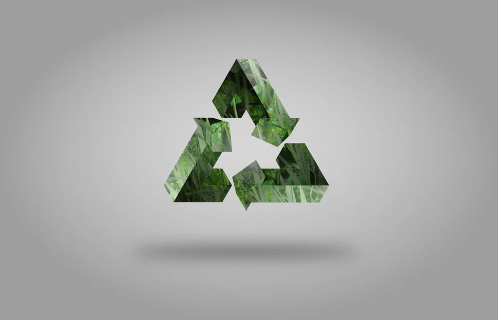 This recycle symbol represents circular manufacturing.