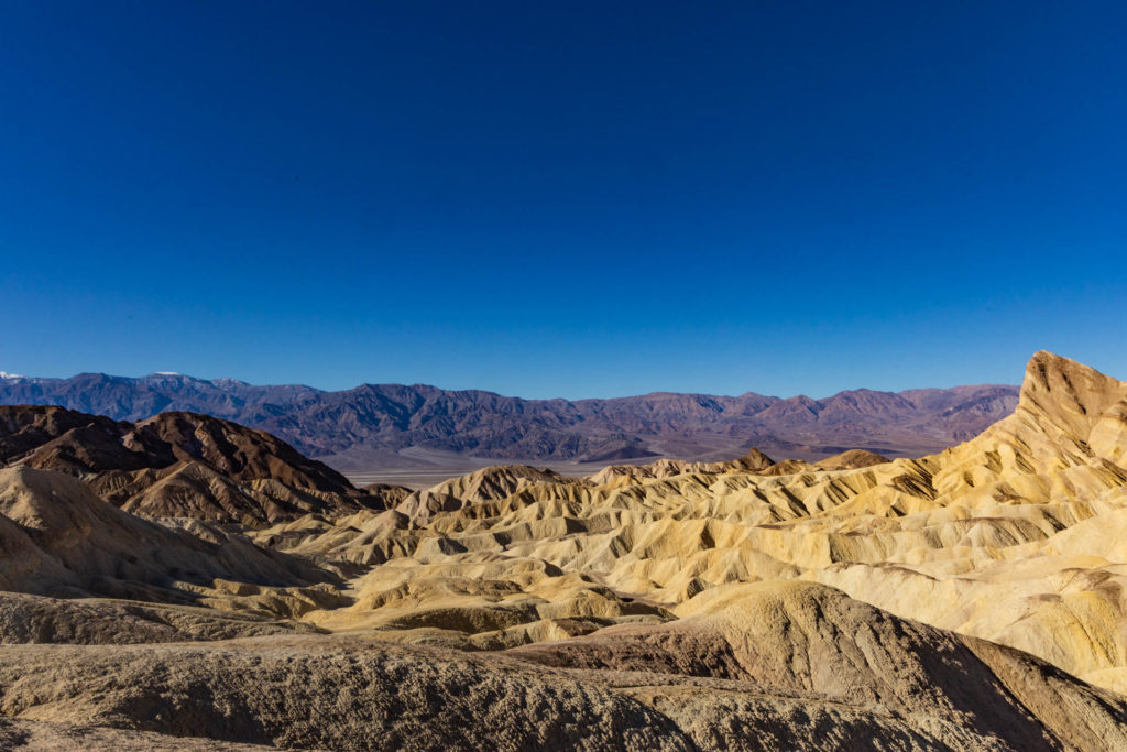 The view from the Zabriski Point Trail in Death Valley National Park.