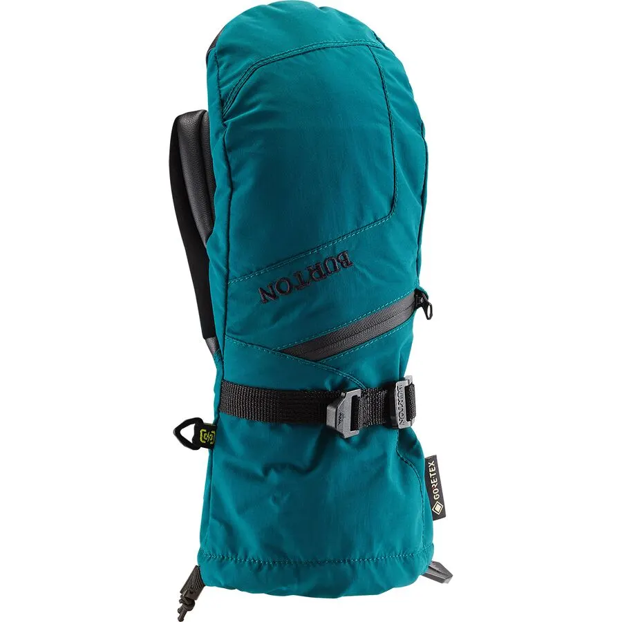 sustainable Burton GORE-TEX Mittens in teal.