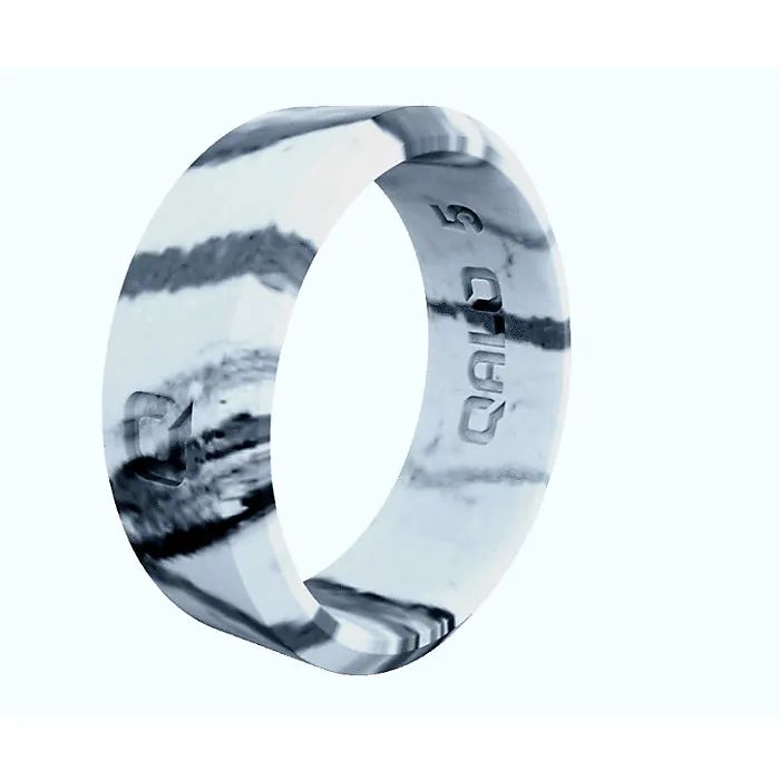 Qalo silicone ring in marble