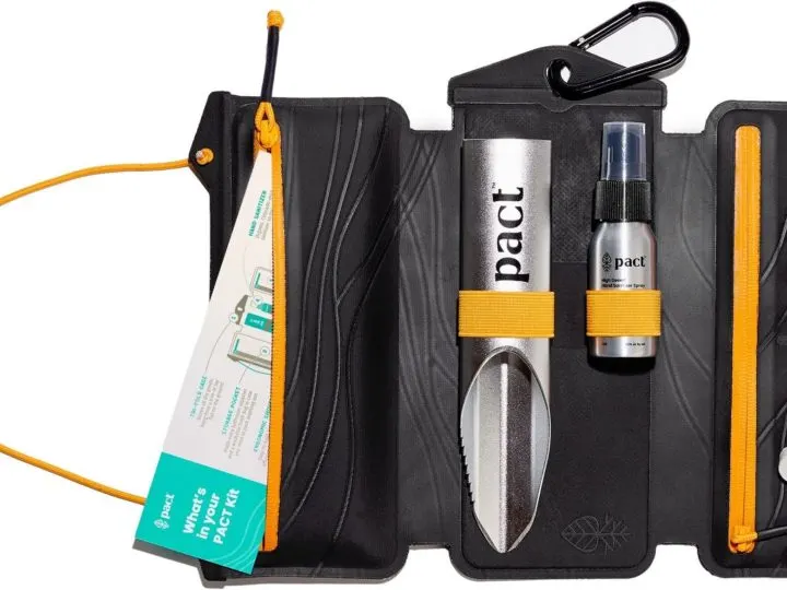 the Pact Outdoors bathroom kit.