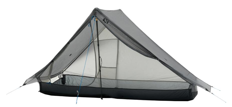 The One from Gossamer Gear with both sides of the vestibule open (photo courtesy of Gossamer Gear).