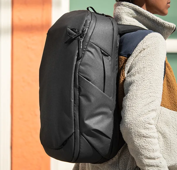 The Peak Design Travel Backpack 30L in black.