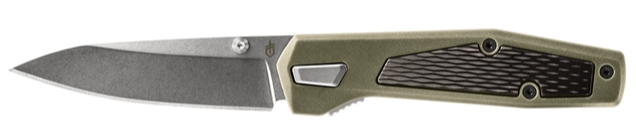 Gerber Fuse pocket knife in sage green.