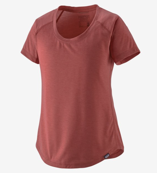 Patagonia Capilene Cool Trail Shirt for women in Rosehip.