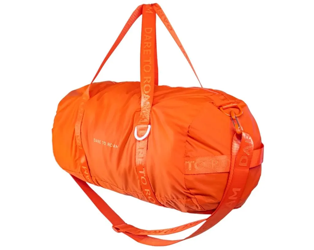 Dare To Roam Recycled + Antimicrobial Packable Duffle (photo courtesy of Dare To Roam)