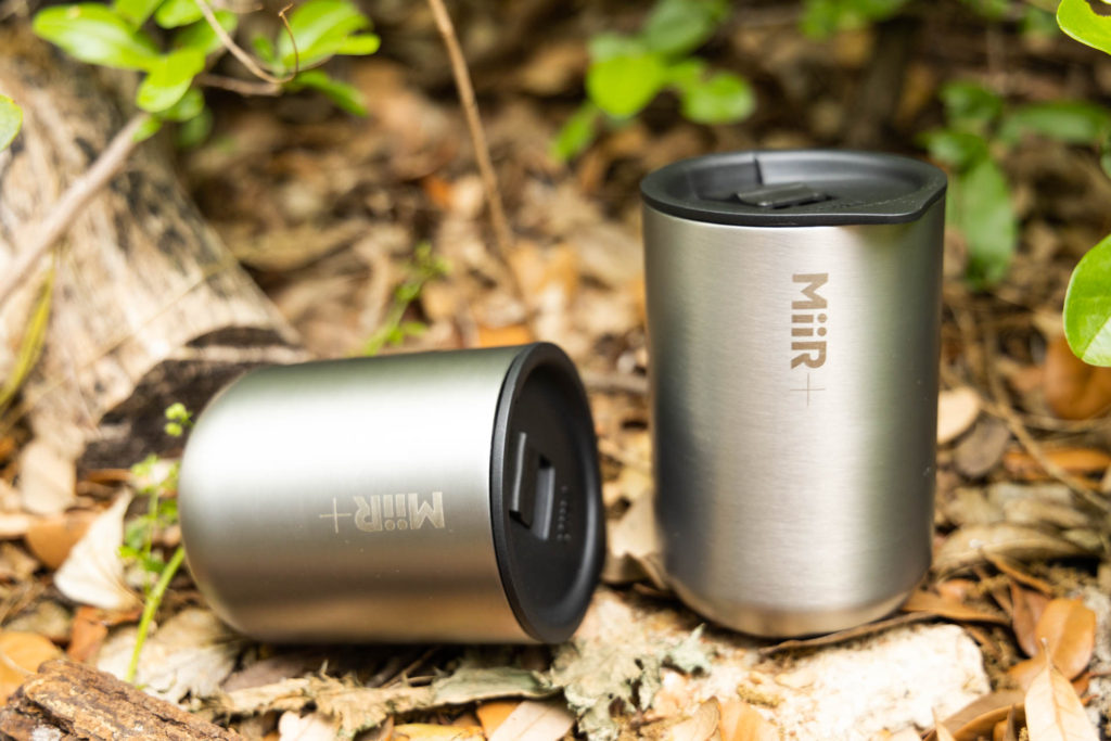 Two MiiR Climate+ Tumblers in 12oz and 16oz.
