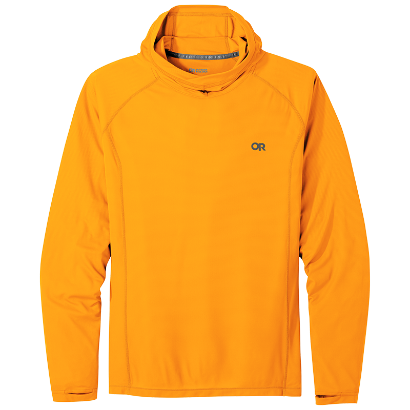 Outdoor Research Echo Hoodie in yellow.