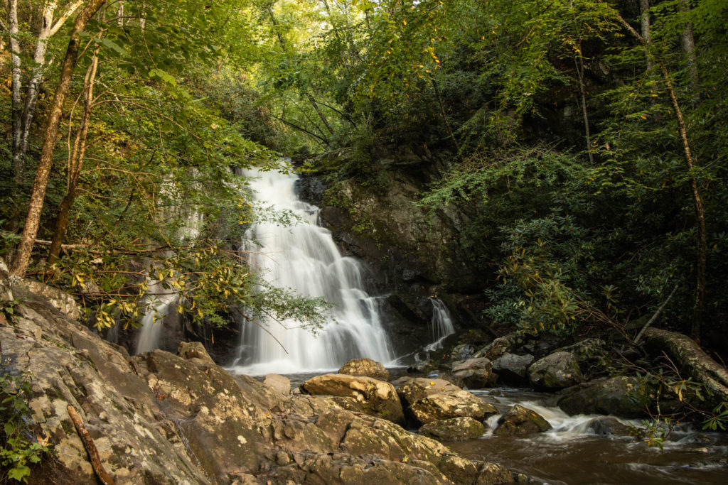 A waterfall in Great Smoky Mountains National Park.