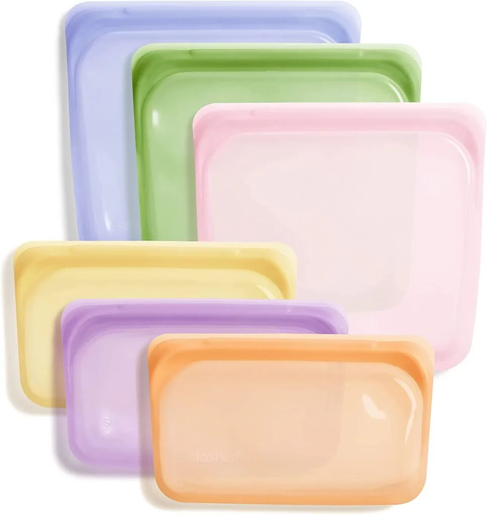 Reusable Silicone Stasher Bags.