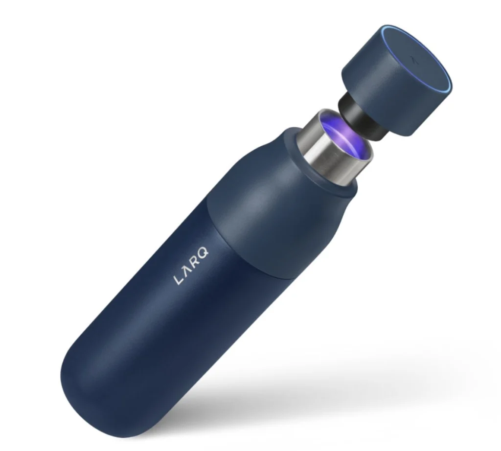 LARQ PurVis UV purification bottle.