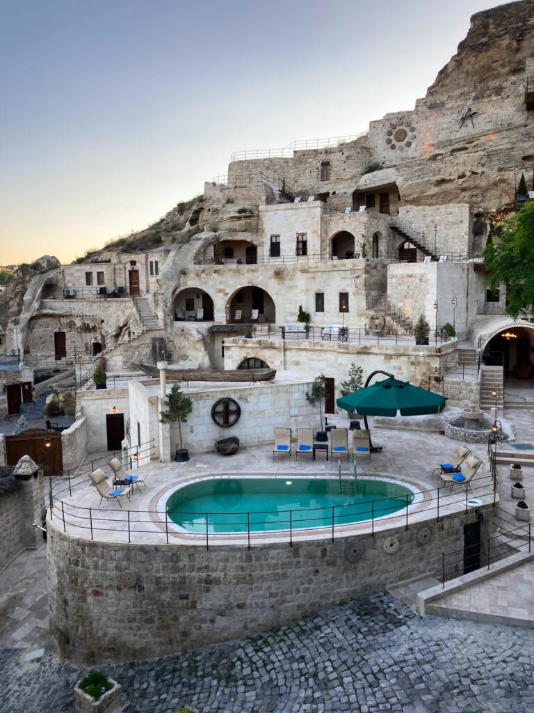 The Yunak Evleri Cave Hotel in Ürgüp, Turkey.