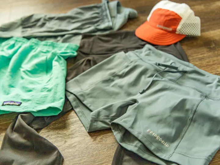 Patagonia NetPlus clothing laid out.