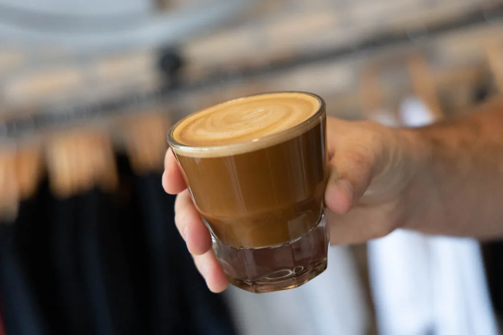 A cortado at The Crib in Marquette, MI.