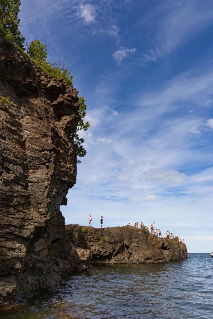 Black Rocks Beach at Presque Isle Park in Marquette.