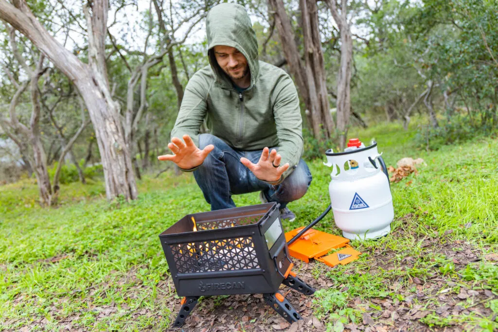 guide gear campfire set  Outdoor, Fire pit cooking, Campfire