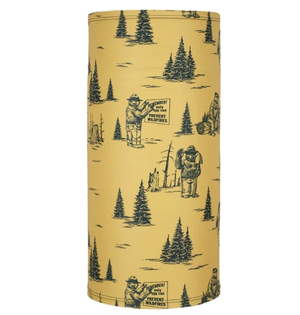 Blackstrap Smokey Bear Neck Tube in yellow.