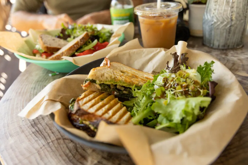Vegan sandwiches at The Argonaut in Coloma, California.