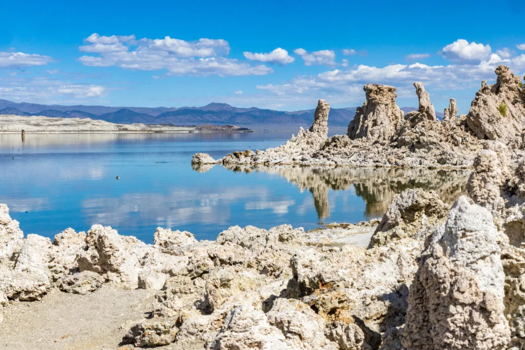 The tufa at Mono Lake in Lee Vining, California.