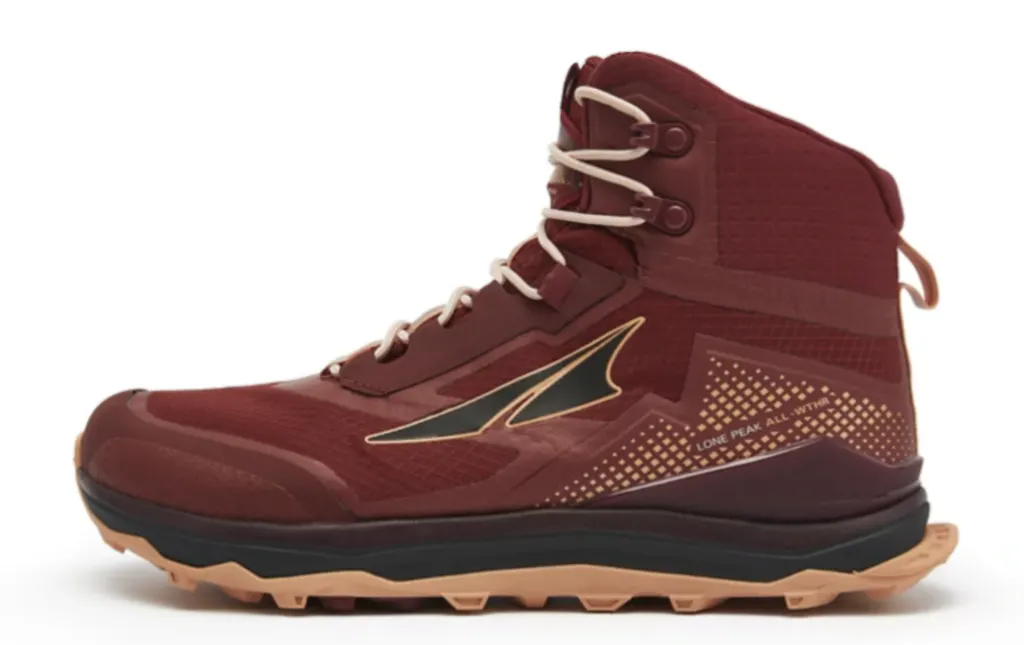 Winter Hiking Boots: Altra Lone Peak ALL-WTHR Mid (photo courtesy of Altra).