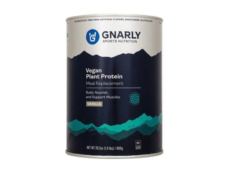 Gnarly Protein Powder can.