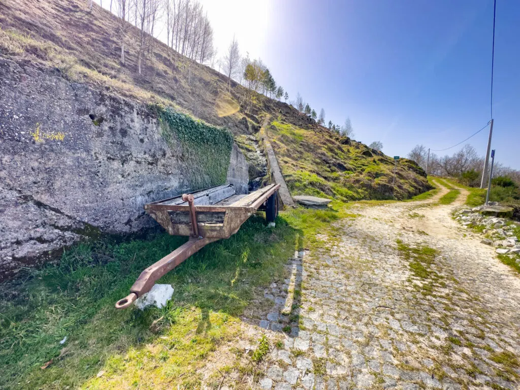 A view along part of the walking trail Camino do Areal.