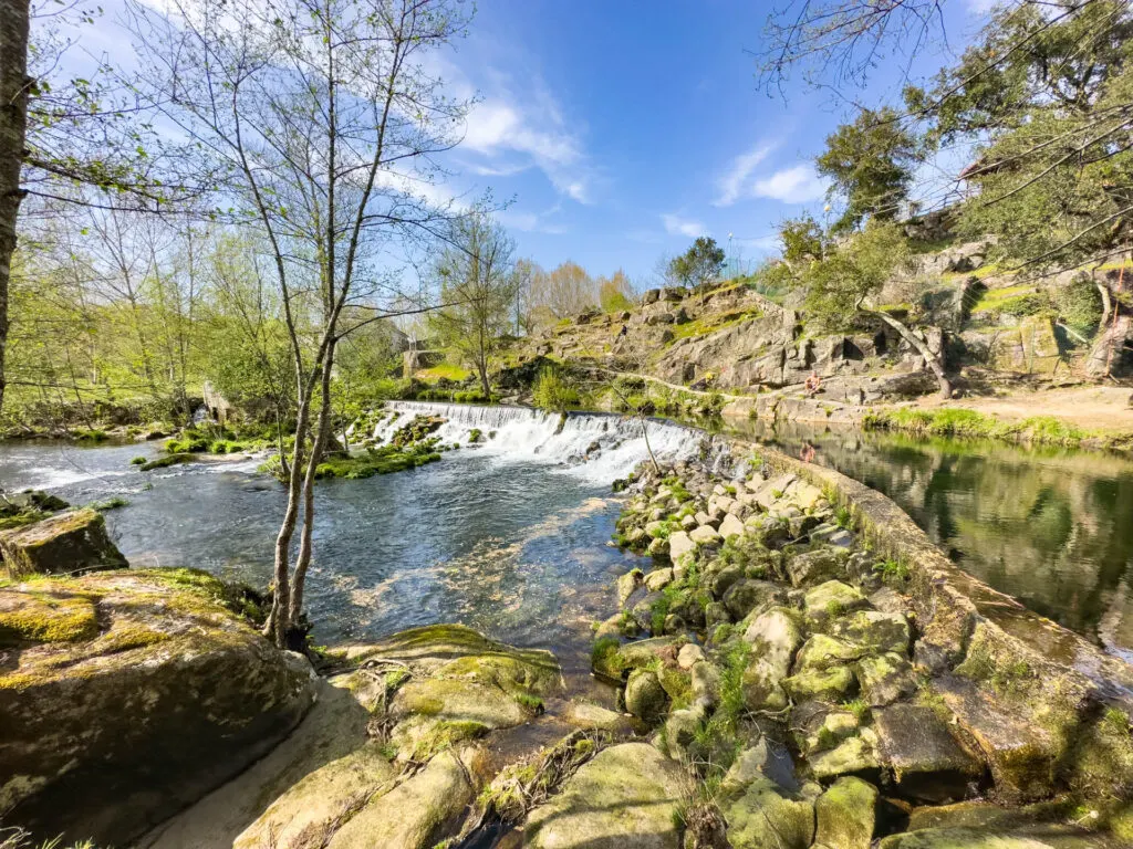 A portion of the Rio Cabril in Mondim de Basto Portugal.