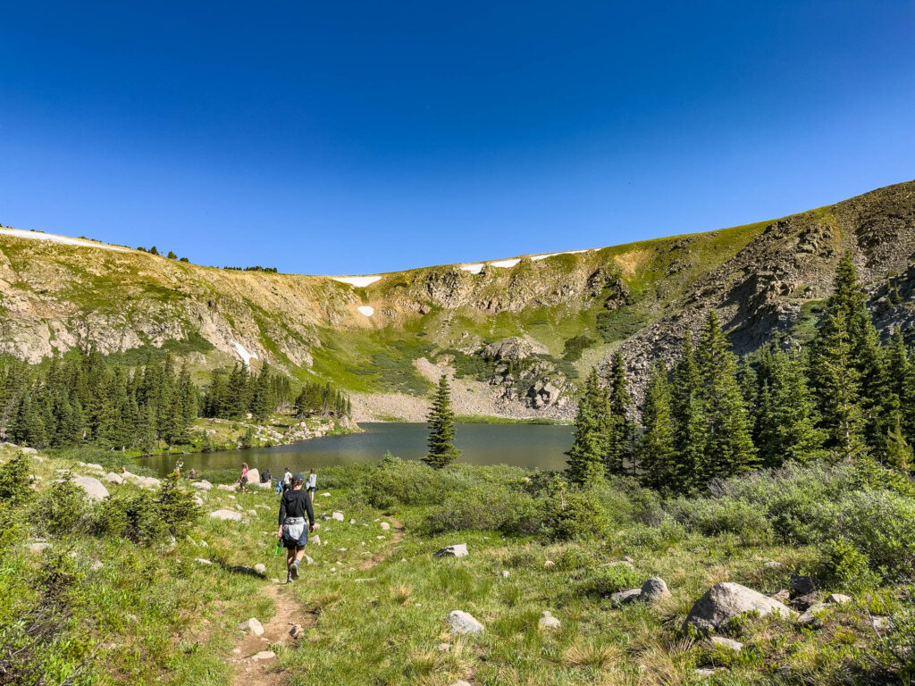 A side trail to Corona Lake during the Fjallraven Classic USA.