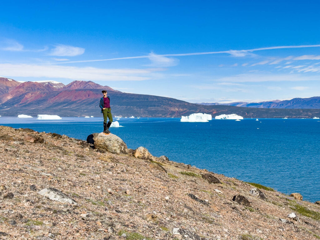 Me hiking in East Greenland during a wild backcountry excursion.