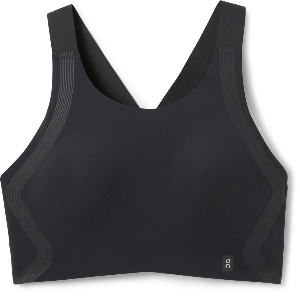 The On Performance Bra in black.