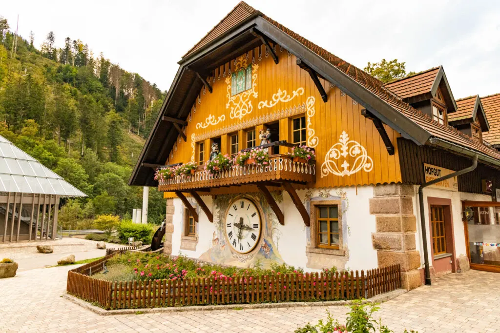 Hofgut Sternen's giant cuckoo clock.