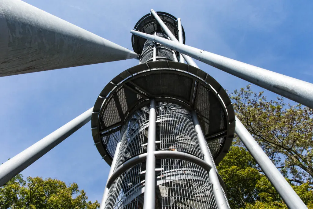 The Schlossberg Tower atop Schlossberg Hill in Freiburg.