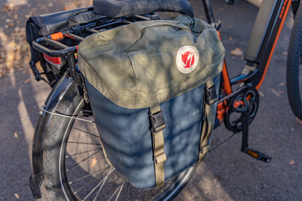 The Fjallraven/Specialized Coolcave Pannier with Lid.