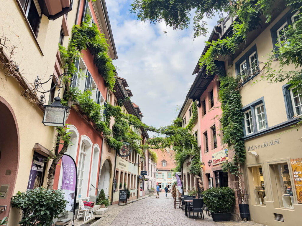 The streets of Freiburg.