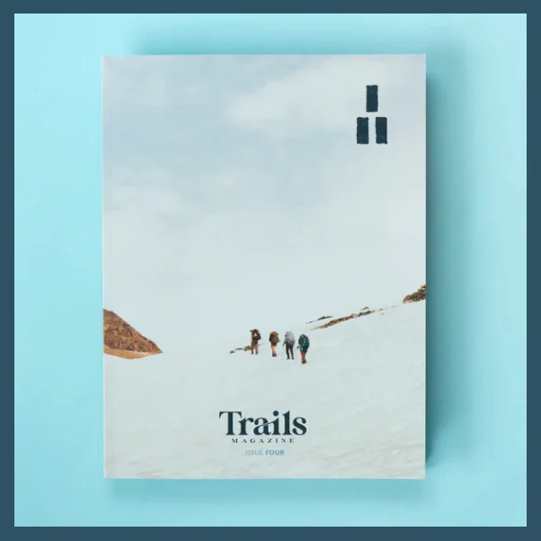 A cover of Trails Magazine (photo from Trails Magazine)