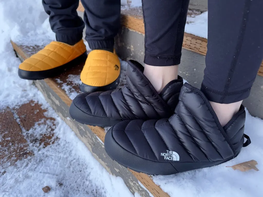 The North Face ThermoBall Traction Mules (left) & Booties (right)