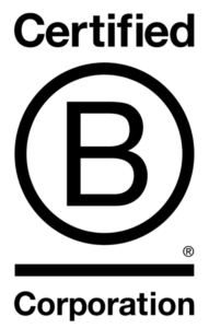 The B Corp Logo.