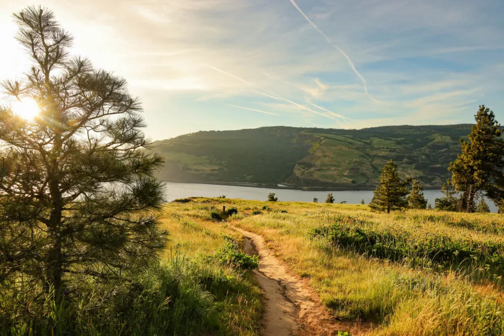 Hikes Near Hood River: The view from near the end of Mosier Plateau Trail.