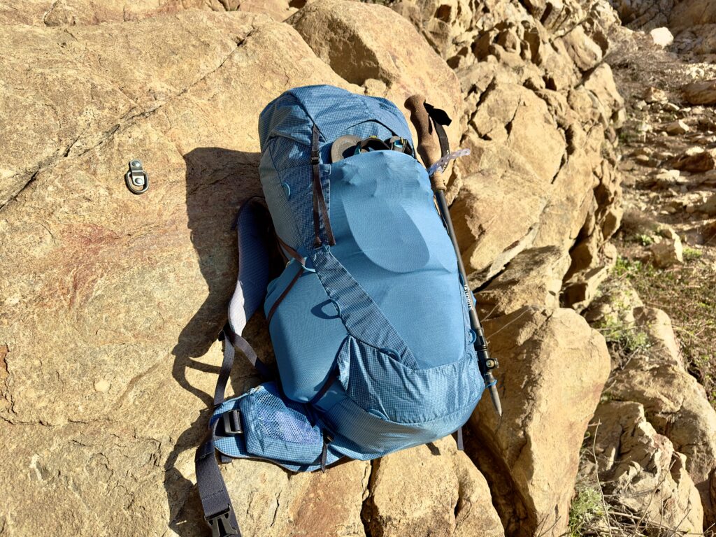 The Deuter Aircontact Ultra packed and ready to go.