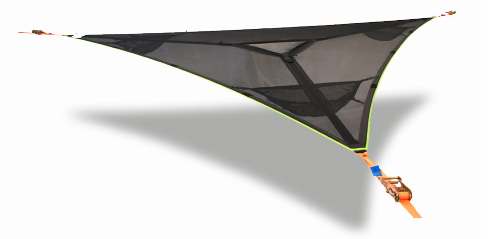 The Tensile Trillium Mesh 3-person hammock.