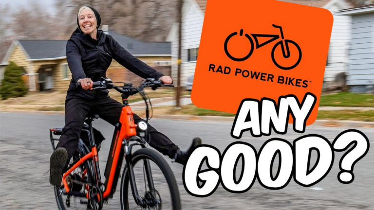 Woman riding an Rad Power Bikes e-bike