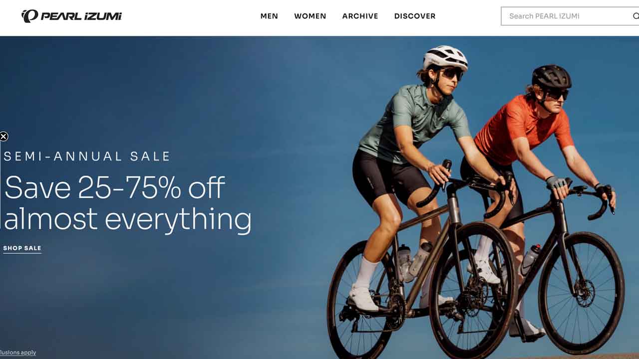 Pearl Izumi Memorial Day Sale