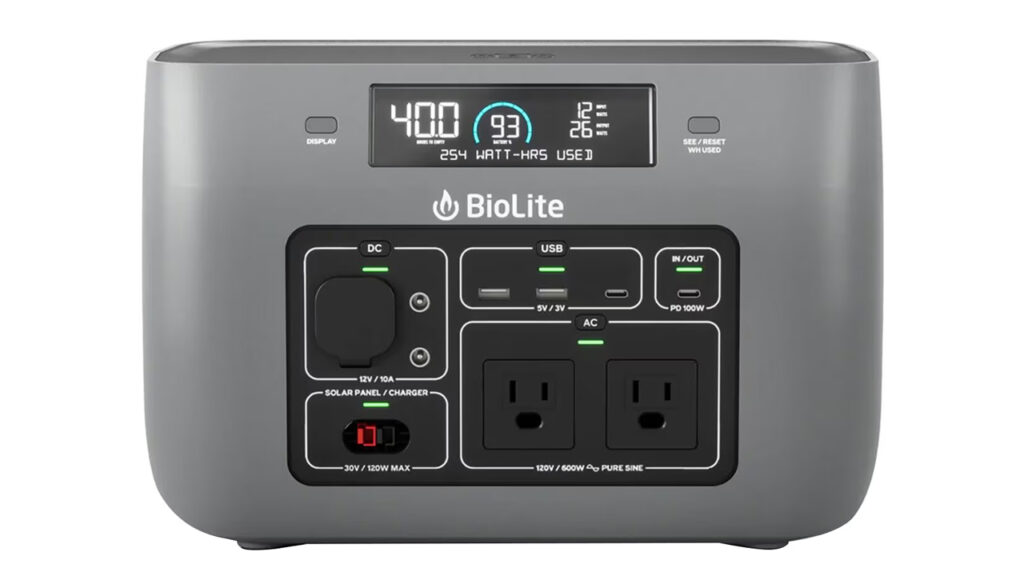 BioLite 600 BaseCharge Power Station