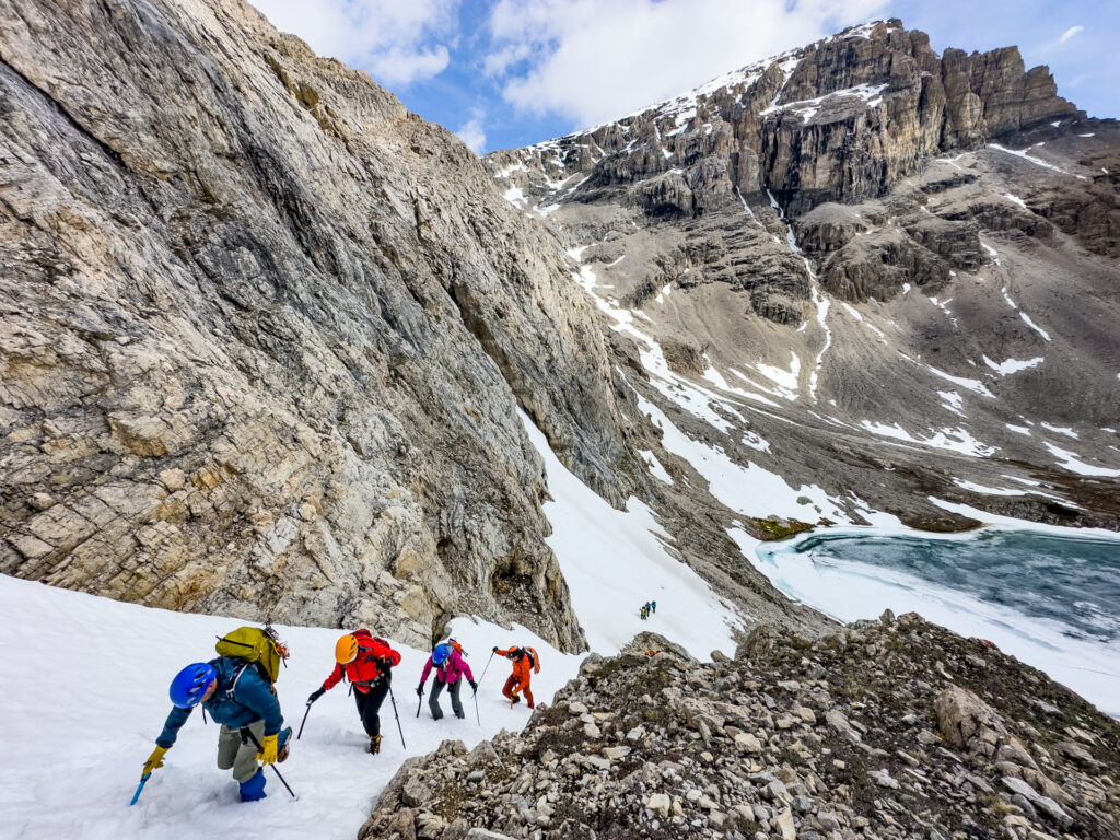 Mountaineering in the Canadian Rockies.