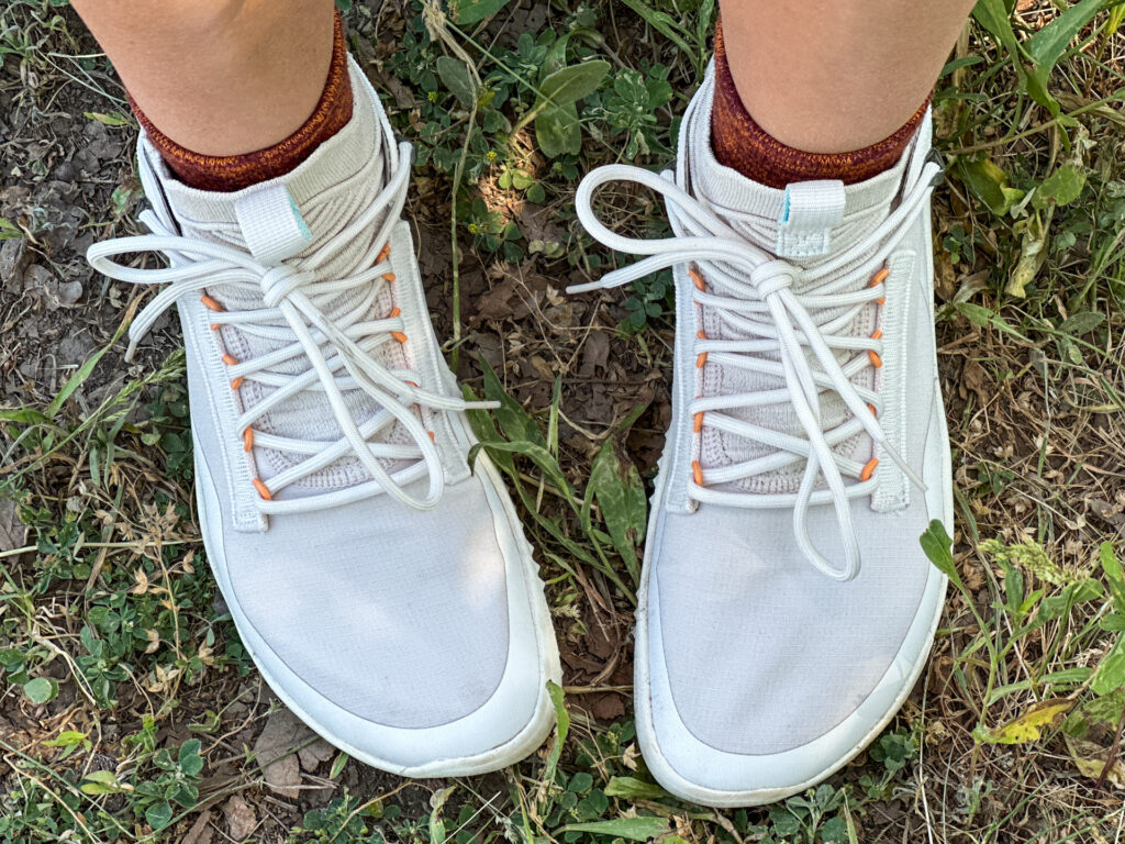 top-down view of the Vivobarefoot Magna Lite WR SG barefoot hiking boot.