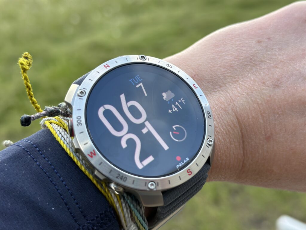 Polar Grit X2 Pro GPS Watch on a wrist.