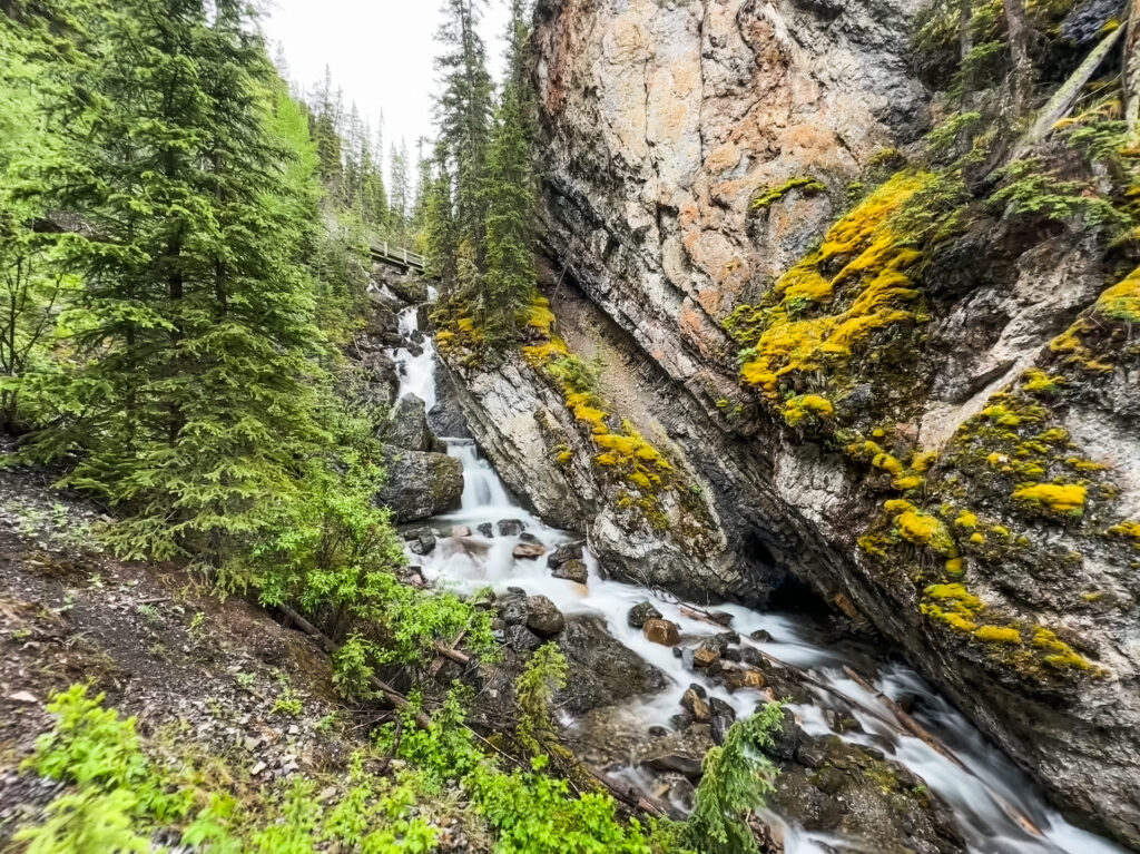 Johnson Canyon, our destination on the Bikescapes tour in Banff National Park.