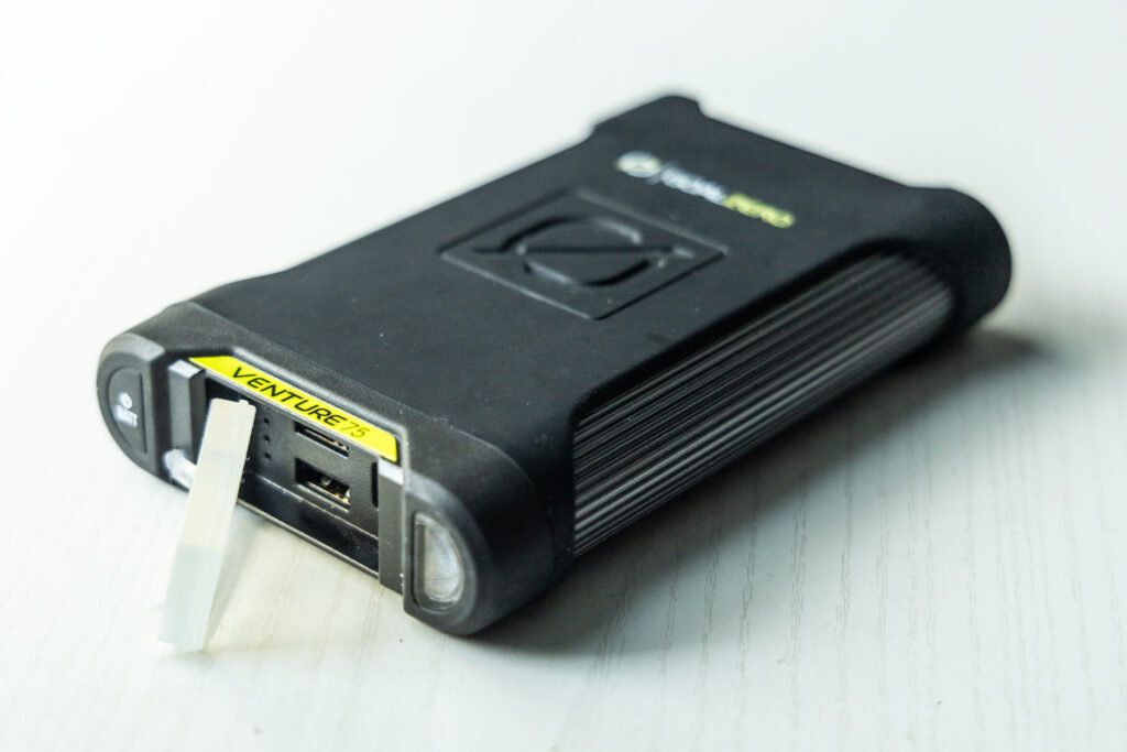 GoalZero Venture 75 portable power bank.