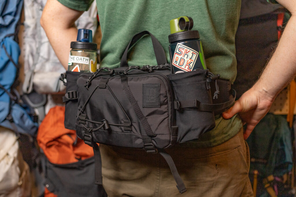 Topo Designs Mountain Hydro Hip Pack.