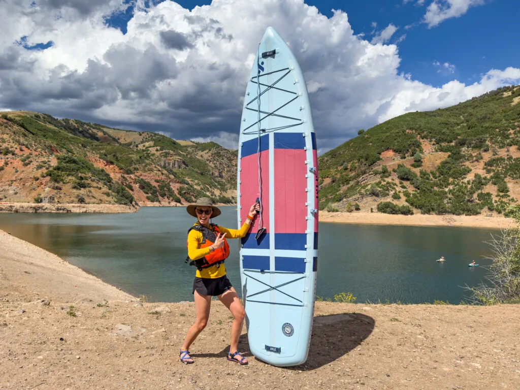 Posing with the Isle Switch Compact SUP.